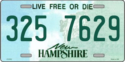 NH license plate 3257629
