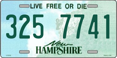 NH license plate 3257741
