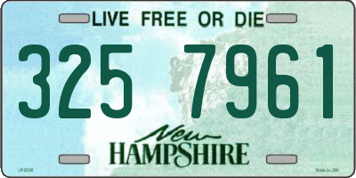 NH license plate 3257961