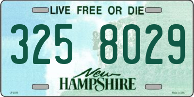 NH license plate 3258029