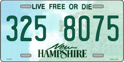 NH license plate 3258075