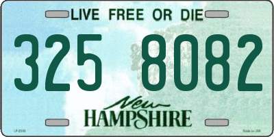 NH license plate 3258082