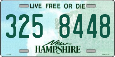 NH license plate 3258448