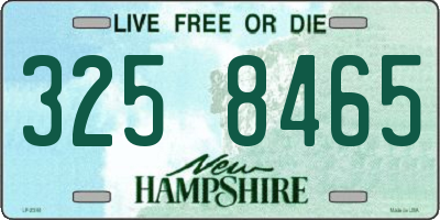 NH license plate 3258465