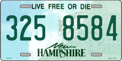 NH license plate 3258584