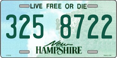 NH license plate 3258722