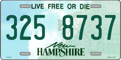 NH license plate 3258737