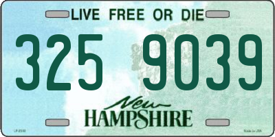 NH license plate 3259039