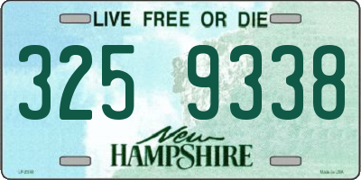 NH license plate 3259338