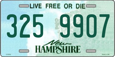 NH license plate 3259907