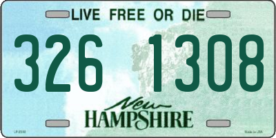 NH license plate 3261308