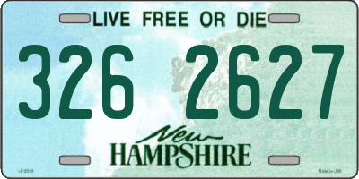NH license plate 3262627