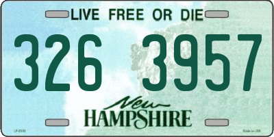 NH license plate 3263957