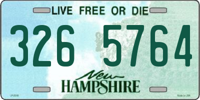 NH license plate 3265764