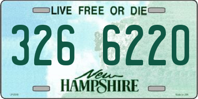 NH license plate 3266220
