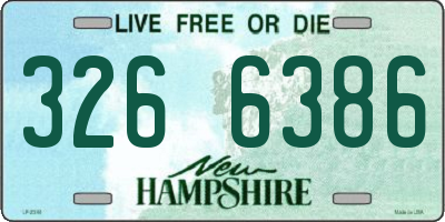 NH license plate 3266386