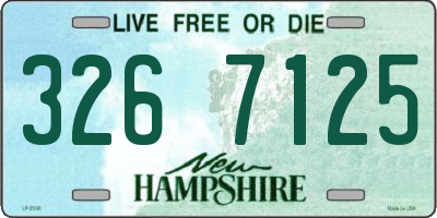 NH license plate 3267125