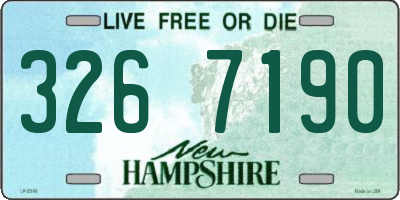 NH license plate 3267190