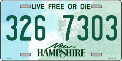 NH license plate 3267303