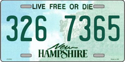 NH license plate 3267365