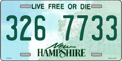 NH license plate 3267733
