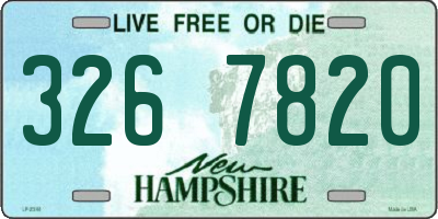 NH license plate 3267820