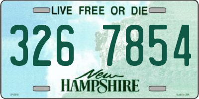 NH license plate 3267854