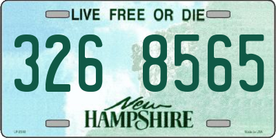 NH license plate 3268565