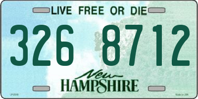 NH license plate 3268712