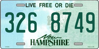 NH license plate 3268749