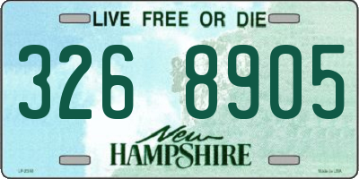 NH license plate 3268905
