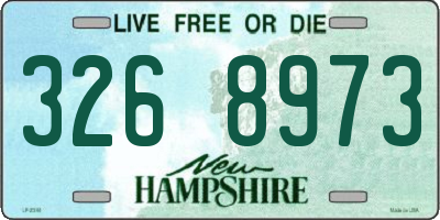 NH license plate 3268973