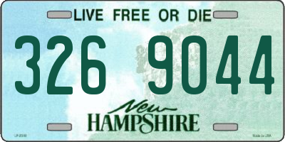 NH license plate 3269044