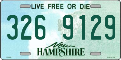NH license plate 3269129