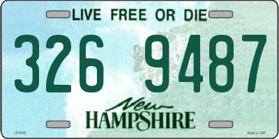 NH license plate 3269487