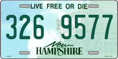NH license plate 3269577
