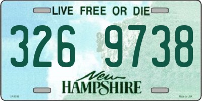 NH license plate 3269738