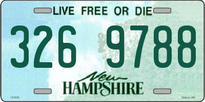 NH license plate 3269788