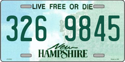 NH license plate 3269845