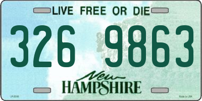 NH license plate 3269863