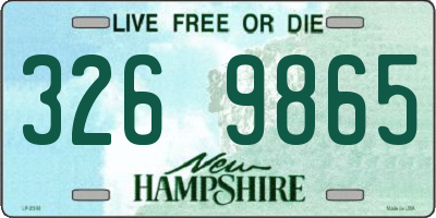 NH license plate 3269865