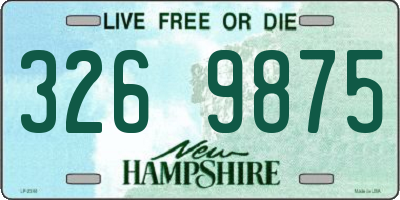 NH license plate 3269875