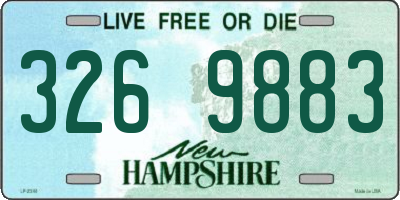 NH license plate 3269883