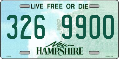 NH license plate 3269900