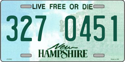 NH license plate 3270451