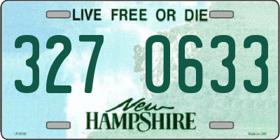 NH license plate 3270633