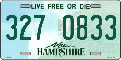 NH license plate 3270833