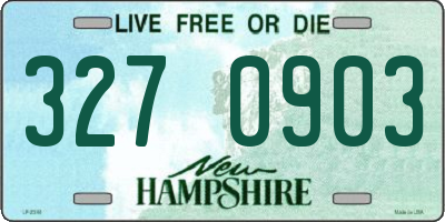 NH license plate 3270903