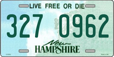 NH license plate 3270962