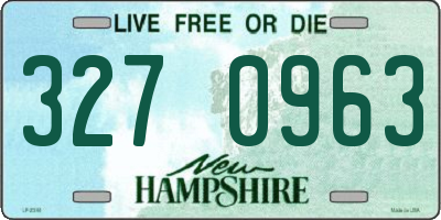NH license plate 3270963